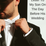 groom in tuxedo and words an open letter to my son on the day before his wedding