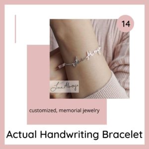 Actual Handwriting Bracelet